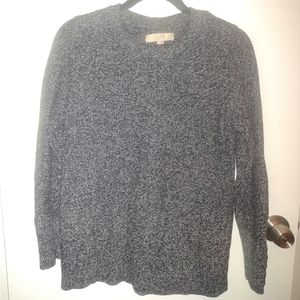 Loft salt and pepper crew neck sweater size large